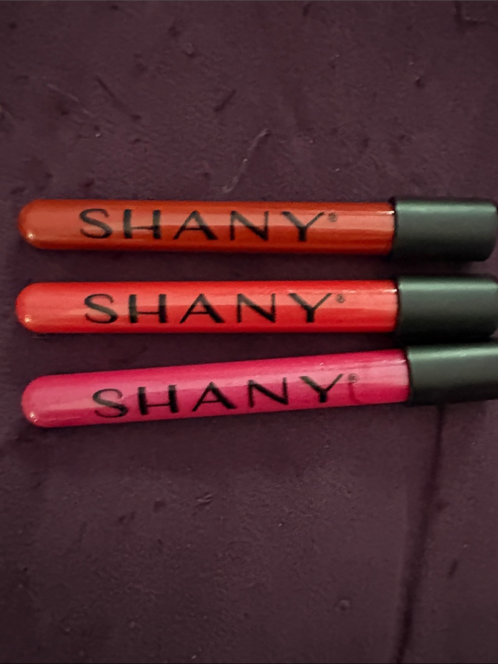 SHANY Women Lip Gloss Trio — Orange, Red, Pink Shades